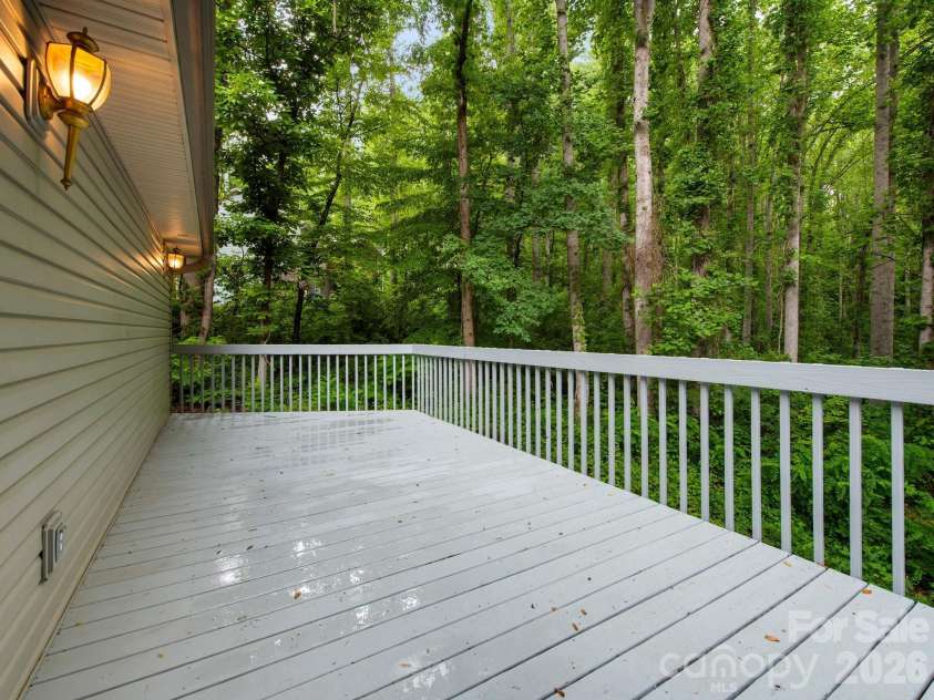 37 Leatherwood Drive, Candler, NC 28715.  MLS# CAR4376131, YatesRealty ID 25753. Rear upper deck