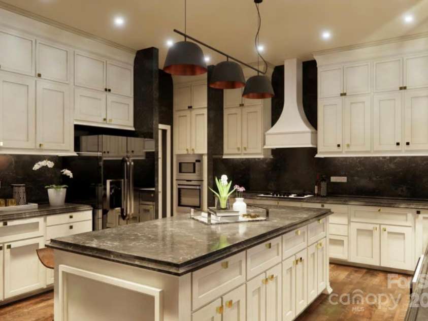 Lot 1 Country Estates Drive, Waxhaw, NC 28173.  MLS# CAR4276299, YatesRealty ID 25764. Another Possible Kitchen Design Option of Proposed Modern Farmhouse