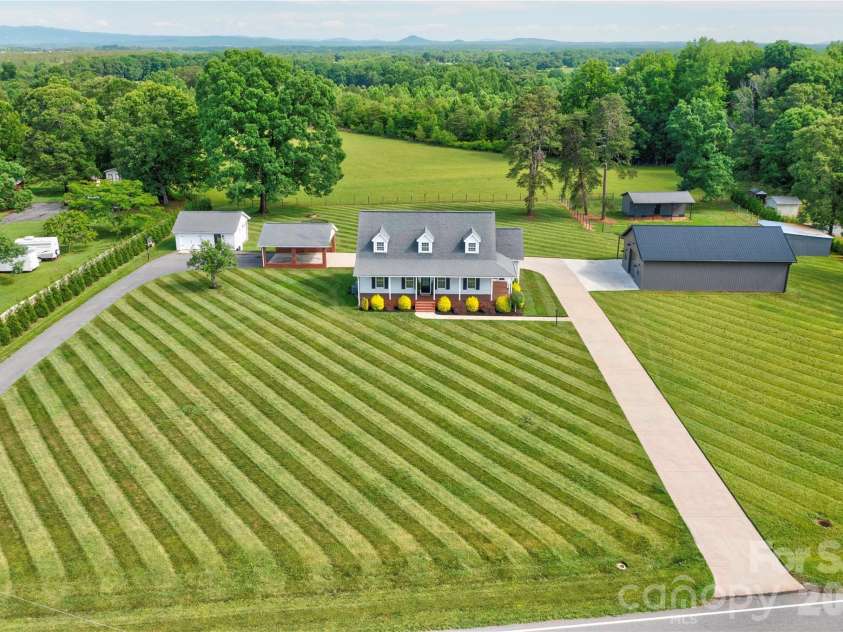 505 Stagecoach Trail, Lawndale, NC 28090.  MLS# CAR4387137, YatesRealty ID 25785. Aerial View