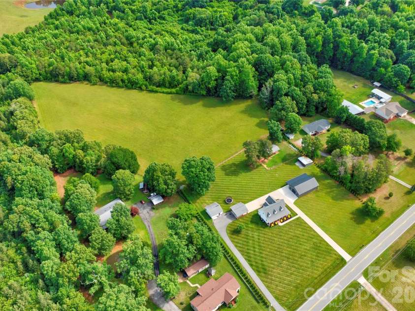 505 Stagecoach Trail, Lawndale, NC 28090.  MLS# CAR4387137, YatesRealty ID 25785. Aerial View