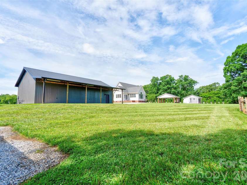 505 Stagecoach Trail, Lawndale, NC 28090.  MLS# CAR4387137, YatesRealty ID 25785. Building with Lean To