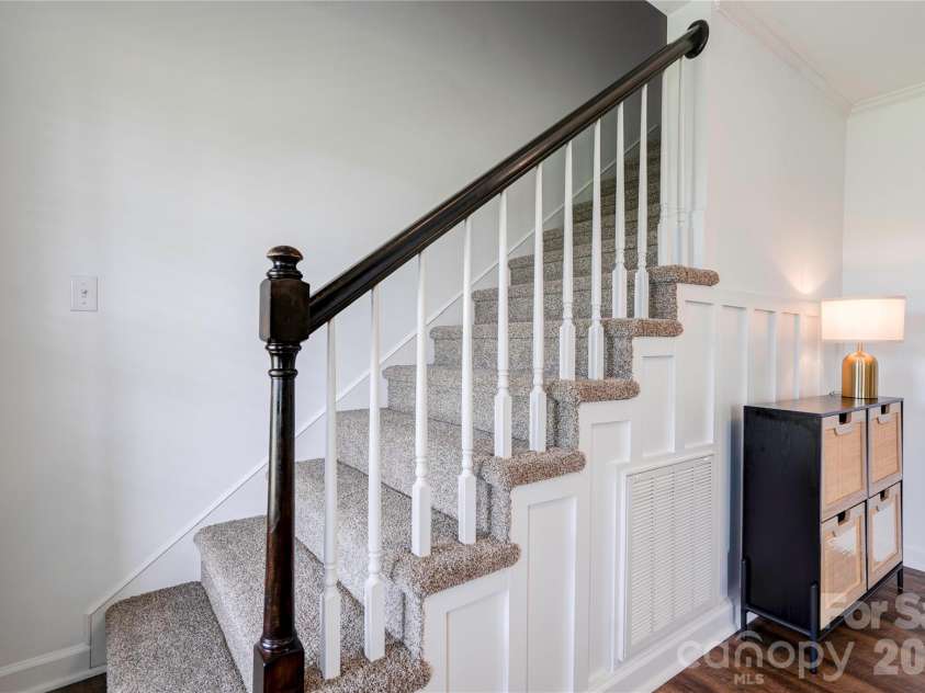 505 Stagecoach Trail, Lawndale, NC 28090.  MLS# CAR4387137, YatesRealty ID 25785. Stairs to Upper Level