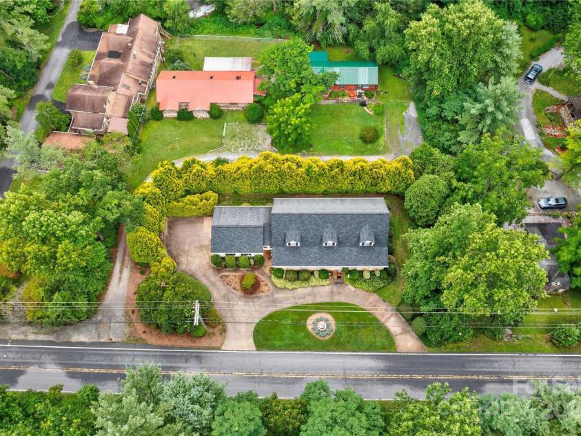 2606 Greenville Highway, Flat Rock, NC 28731.  MLS# CAR4281238, YatesRealty ID 25792. Aerial View