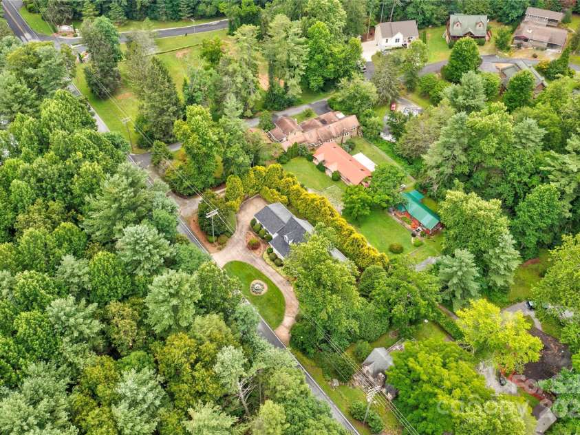 2606 Greenville Highway, Flat Rock, NC 28731.  MLS# CAR4281238, YatesRealty ID 25792. Aerial View