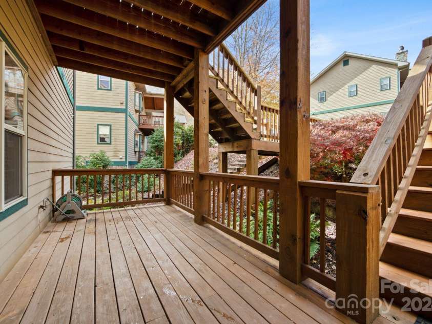 688 Olympic Drive, Whittier, NC 28789.  MLS# CAR4198933, YatesRealty ID 258. Front Deck