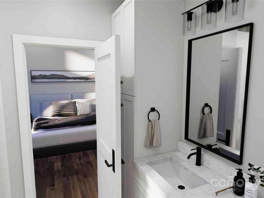 512 Sunset Villas Lane, Asheville, NC 28804.  MLS# CAR4320606, YatesRealty ID 2580. Primary bathroom rendering