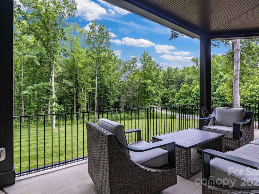 6327 Fox Tail Lane, Davidson, NC 28036.  MLS# CAR4271331, YatesRealty ID 25803. View from covered upper terrace.