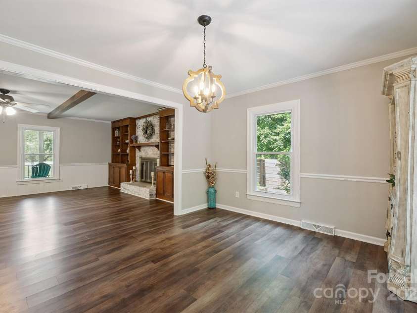 10206 Washam Potts Road, Cornelius, NC 28031.  MLS# CAR4273009, YatesRealty ID 25825. Dining Room which walks out to the backyard