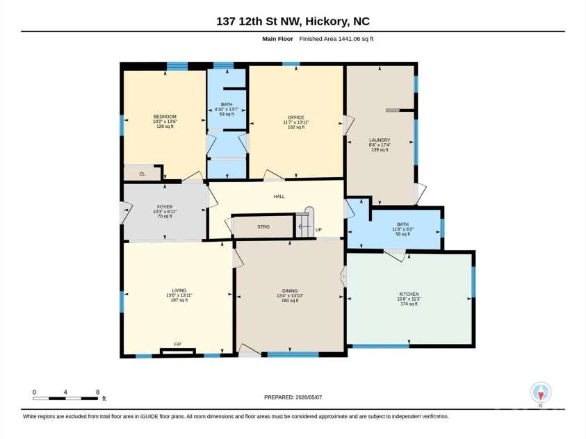 137 12th Street, Hickory, NC 28601.  MLS# CAR4380171, YatesRealty ID 25835. 