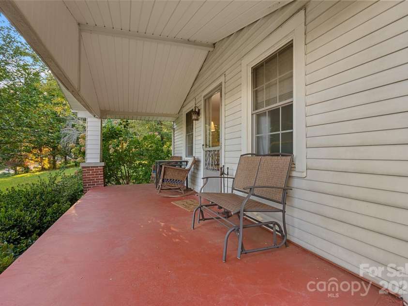 163 Pisgah View Road, Asheville, NC 28806.  MLS# CAR4294494, YatesRealty ID 2584. Front porch
