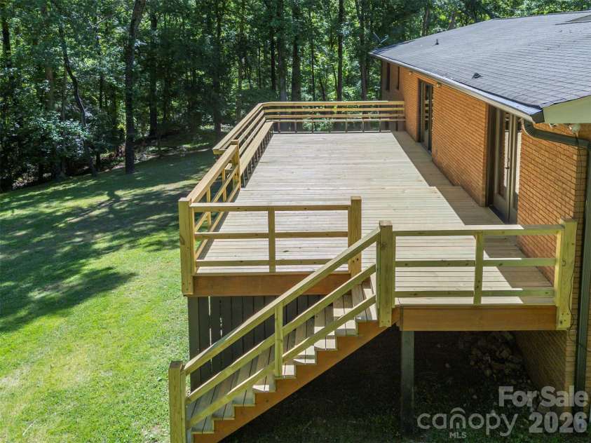 427 Georgia Avenue, Forest City, NC 28043.  MLS# CAR4382285, YatesRealty ID 25842. Expansive Deck