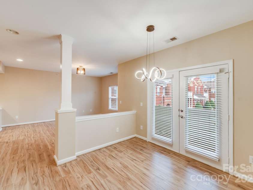 3805 Balsam Street, Indian Trail, NC 28079.  MLS# CAR4332385, YatesRealty ID 25847. Dining Area looking into Living room