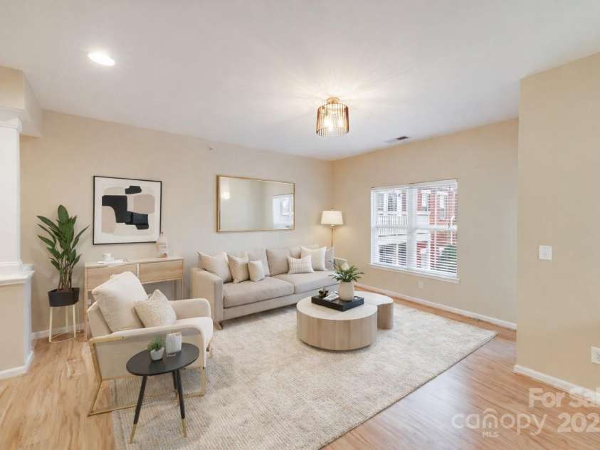 3805 Balsam Street, Indian Trail, NC 28079.  MLS# CAR4332385, YatesRealty ID 25847. Living Room Virturally Staged