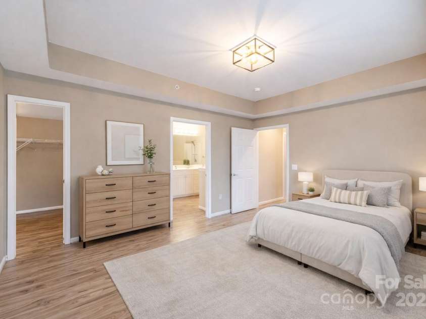 3805 Balsam Street, Indian Trail, NC 28079.  MLS# CAR4332385, YatesRealty ID 25847. Primary Bedroom Virtually Staged