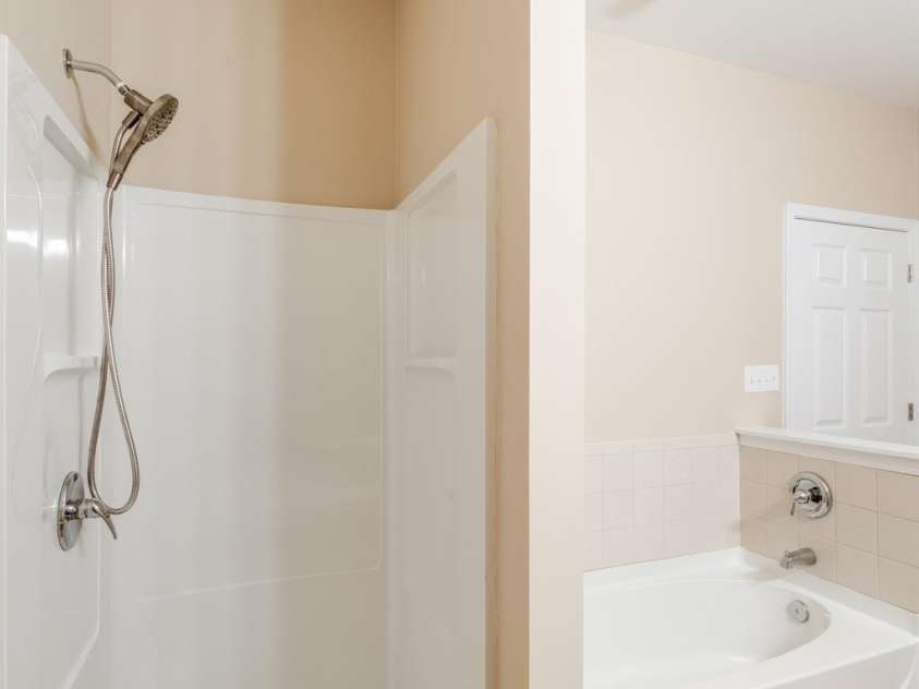 3805 Balsam Street, Indian Trail, NC 28079.  MLS# CAR4332385, YatesRealty ID 25847. Primary En-Suite stand alone shower and Garden tub 