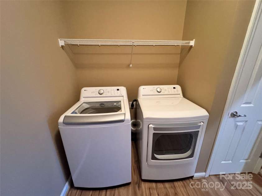3805 Balsam Street, Indian Trail, NC 28079.  MLS# CAR4332385, YatesRealty ID 25847. Washer and Dryer in Laundry room convey with the unit!