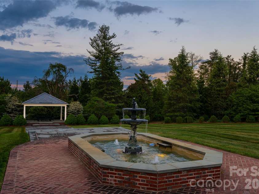 324 Vanderbilt Road, Asheville, NC 28803.  MLS# CAR4376732, YatesRealty ID 25849. Water Feature and Gazebo