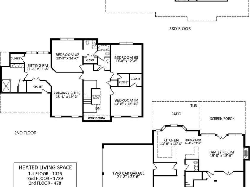 8715 Cahill Lane, Charlotte, NC 28277.  MLS# CAR4363060, YatesRealty ID 25854. Floor Plan for 8715 Cahill LN