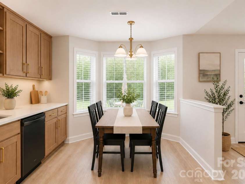 1010 Ridgefield Circle, Indian Trail, NC 28079.  MLS# CAR4385129, YatesRealty ID 25870. Kitchen virtually staged