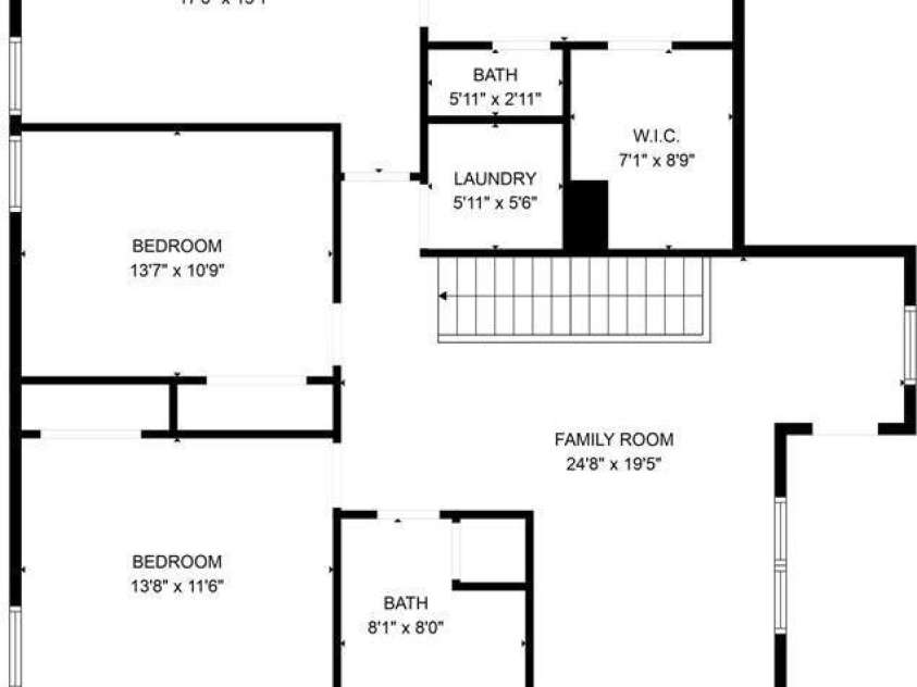 1203 Guadalupe Lane, Charlotte, NC 28214.  MLS# CAR4362862, YatesRealty ID 25873. 2nd Floor Plan