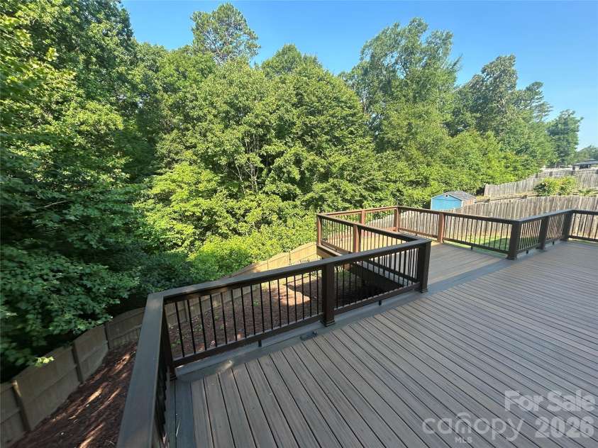 1203 Guadalupe Lane, Charlotte, NC 28214.  MLS# CAR4362862, YatesRealty ID 25873. Private Backyard