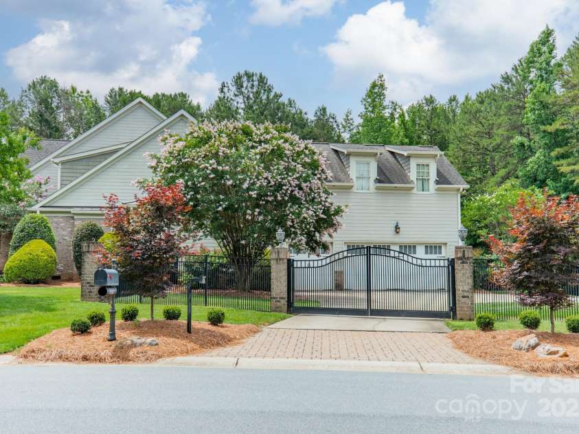 9202 Arlington Hills Drive, Mint Hill, NC 28227.  MLS# CAR4262986, YatesRealty ID 25878. Front Privacy Gate