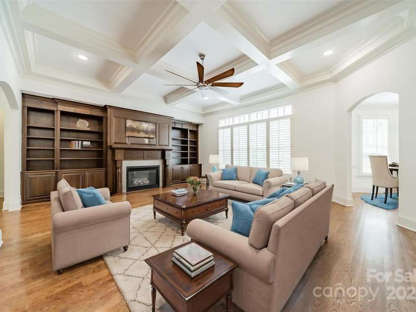 9202 Arlington Hills Drive, Mint Hill, NC 28227.  MLS# CAR4262986, YatesRealty ID 25878. Living Room *Virtually Staged*