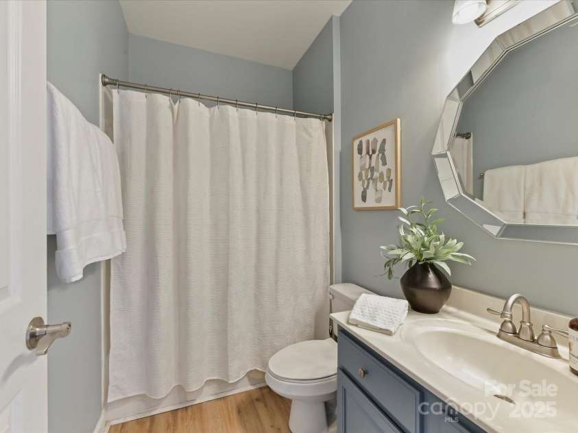 19763 Deer Valley Drive, Cornelius, NC 28031.  MLS# CAR4333063, YatesRealty ID 25893. Full Bath features tub/shower & LVP floors!