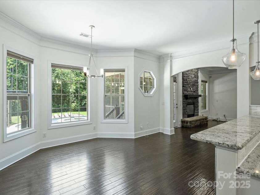 631 May Green Drive, Clover, SC 29710.  MLS# CAR4274368, YatesRealty ID 25894. Breakfast Area overlooks Pool