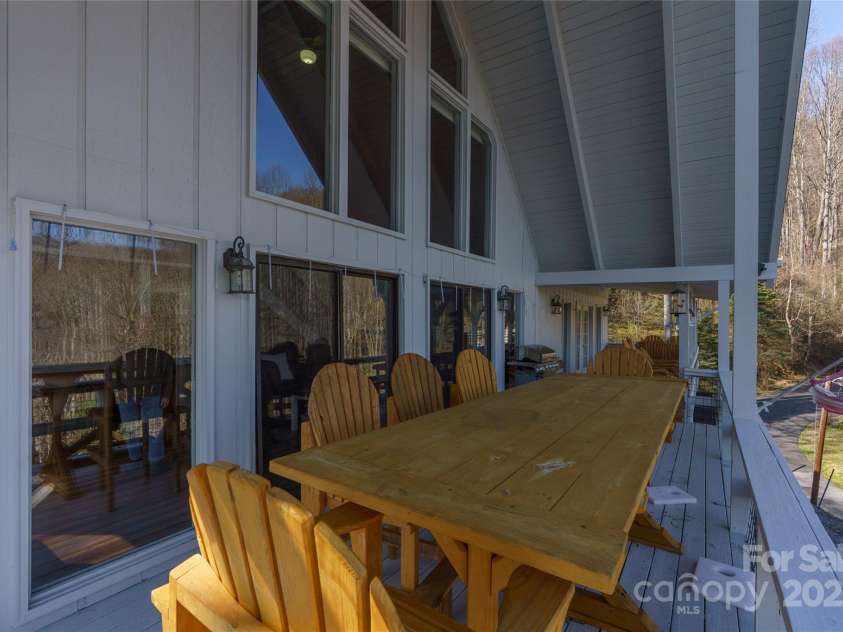 158 Blackberry Lane, Maggie Valley, NC 28751.  MLS# CAR4242897, YatesRealty ID 259. Another Deck View