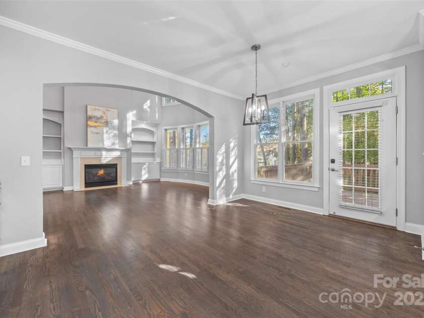 7146 Harcourt Crossing, Indian Land, SC 29707.  MLS# CAR4313502, YatesRealty ID 25914. Breakfast Area looking towards great room & back deck