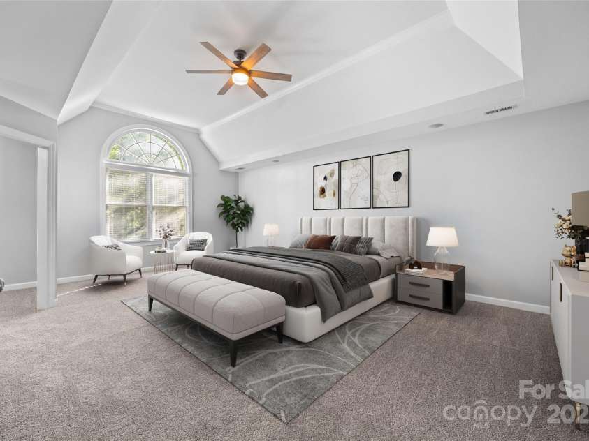 7146 Harcourt Crossing, Indian Land, SC 29707.  MLS# CAR4313502, YatesRealty ID 25914. Primary Bedroom (virtually staged)