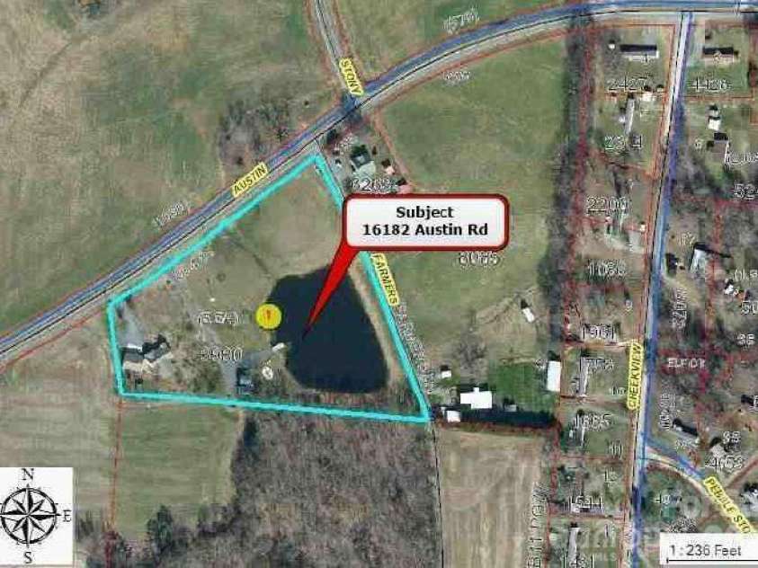 16182 Austin Road, Locust, NC 28097.  MLS# CAR4382529, YatesRealty ID 25915. 
