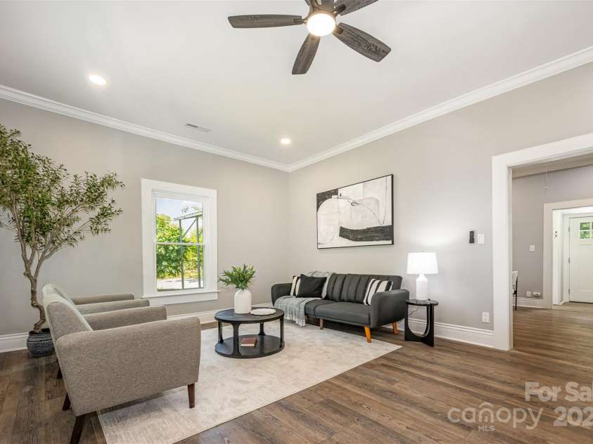 201 Valley Street, Stanley, NC 28164.  MLS# CAR4272751, YatesRealty ID 25919. Living room