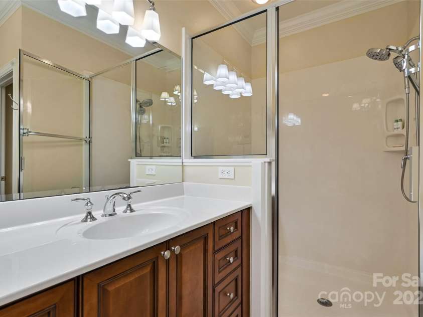 43 Towne Place Drive, Hendersonville, NC 28792.  MLS# CAR4276798, YatesRealty ID 25921. Lots of counter space and walk in shower