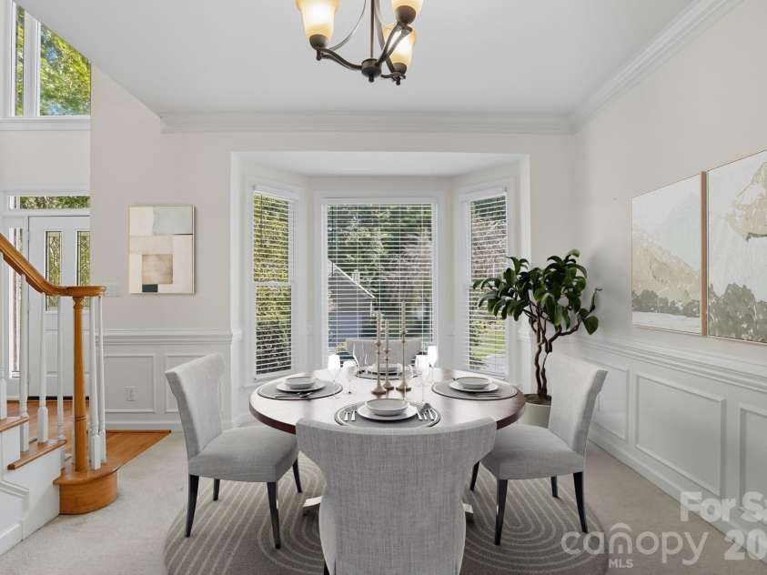 8016 Painted Pony Court, Charlotte, NC 28269.  MLS# CAR4310124, YatesRealty ID 25922. Dining room - virtually staged