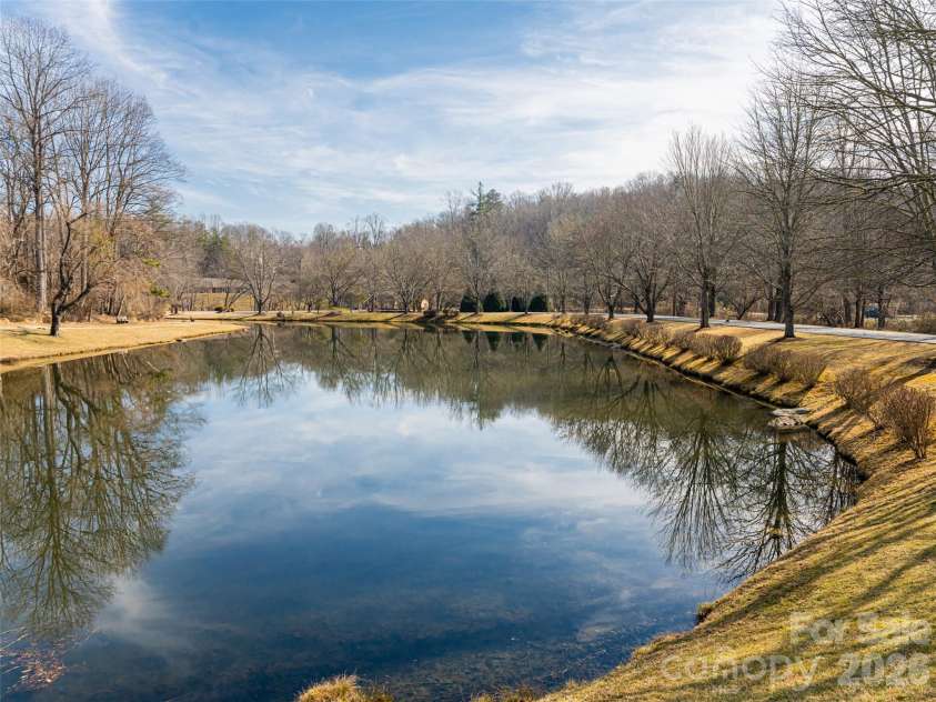 8 Turkey Toe Lane, Arden, NC 28704.  MLS# CAR4345806, YatesRealty ID 25923. Community pond with walking trail