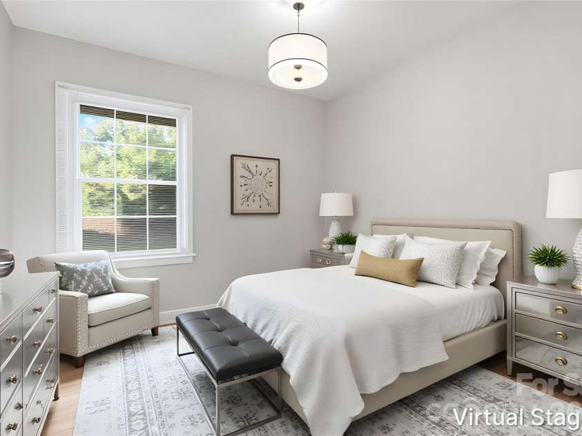 364 Leafmore Drive, Charlotte, NC 28213.  MLS# CAR4384246, YatesRealty ID 25936. Walking into the second bedroom (virtually staged & enhanced).