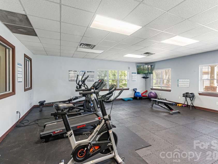 94 Foxden Drive, Fletcher, NC 28732.  MLS# CAR4364312, YatesRealty ID 25941. Clean, private and calm workout area