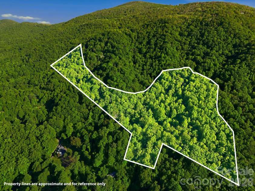 98 Sparkling Springs Road, Fairview, NC 28730.  MLS# CAR4376359, YatesRealty ID 25953. Property Lines Approximate - For Reference Only