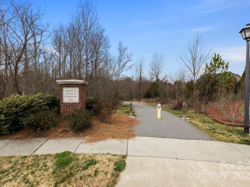 1436 Astoria Lane, Concord, NC 28027.  MLS# CAR4235261, YatesRealty ID 2597. Walking Trail