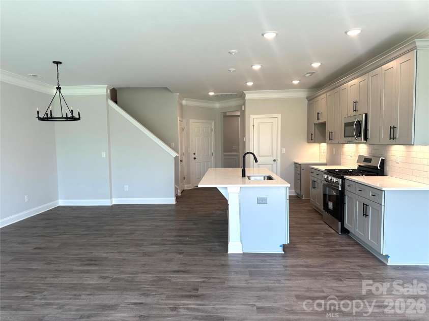 110 Pointer Trail, Troutman, NC 28166.  MLS# CAR4384717, YatesRealty ID 25970. Kitchen and Dining Area