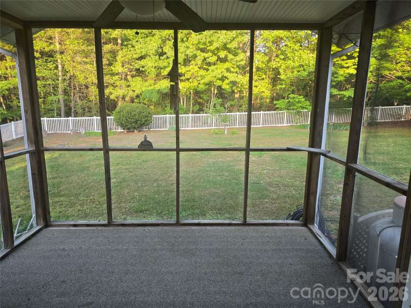 5126 Silver Tree Trail, Conover, NC 28613.  MLS# CAR4377696, YatesRealty ID 25972. Screened Porch
