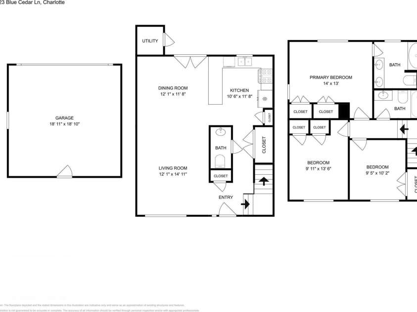 11223 Blue Cedar Lane, Charlotte, NC 28277.  MLS# CAR4387042, YatesRealty ID 25976. 