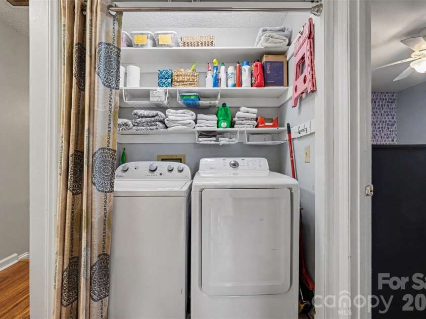 3240 Carlyle Drive, Concord, NC 28027.  MLS# CAR4348837, YatesRealty ID 25988. Laundry Closet