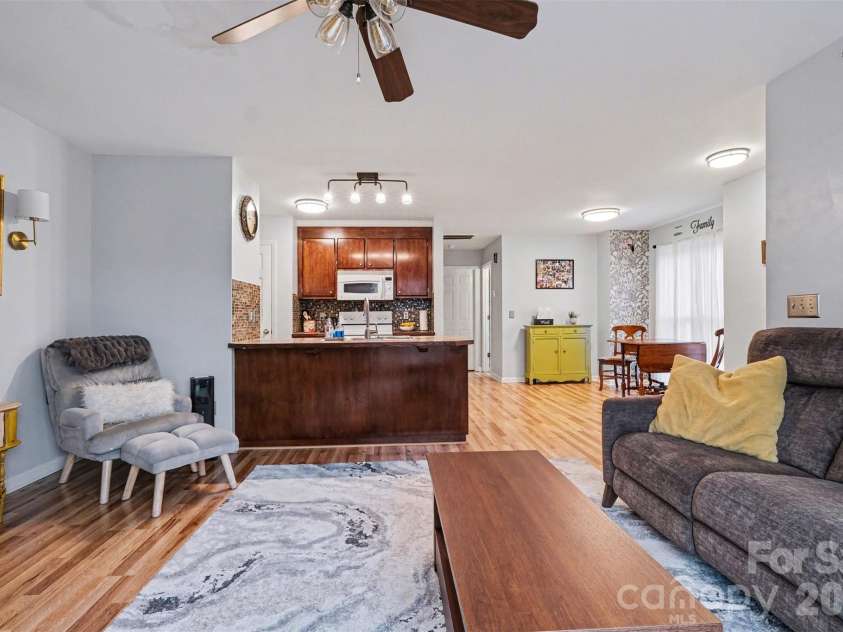 3240 Carlyle Drive, Concord, NC 28027.  MLS# CAR4348837, YatesRealty ID 25988. View of Kitchen and Dining Area