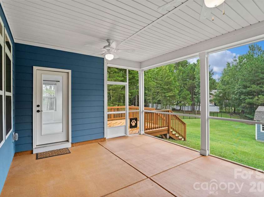 5299 Admirals Landing, Lancaster, SC 29720.  MLS# CAR4335970, YatesRealty ID 2599. Serenity from the large screened in porch