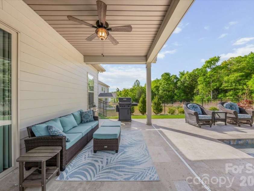 2312 Excalibur Drive, Indian Land, SC 29707.  MLS# CAR4370546, YatesRealty ID 25997. Back Patio