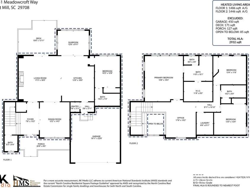 5431 Meadowcroft Way, Fort Mill, SC 29708.  MLS# CAR4232124, YatesRealty ID 2600. 