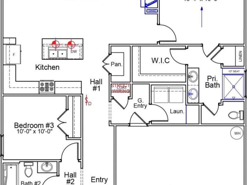 223 Rodeo Drive, Shelby, NC 28150.  MLS# CAR4369805, YatesRealty ID 26002. Bleckley Floor Plan